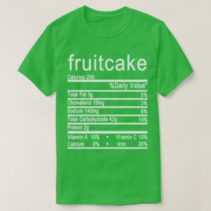 Camiseta Rótulo de Fatos Nutricionais