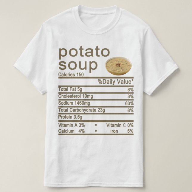 Camiseta Rótulo de Fatos Nutricionais (Frente do Design)