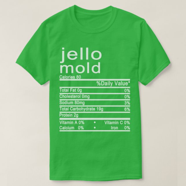 Camiseta Rótulo de Fatos Nutricionais (Frente do Design)