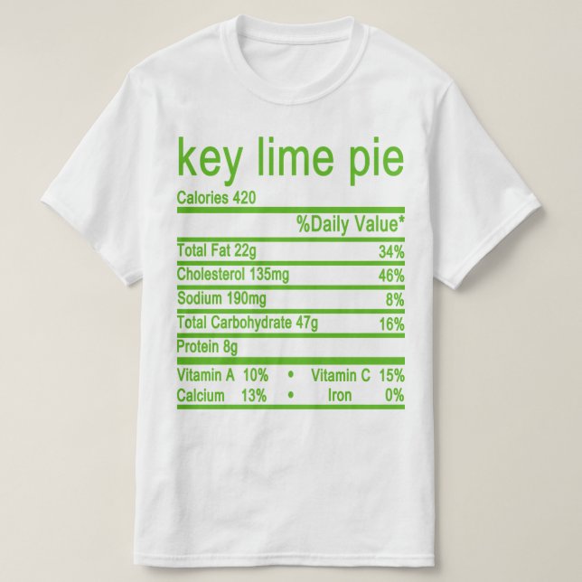 Camiseta Rótulo de Fatos Nutricionais (Frente do Design)