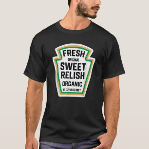 Camiseta Rótulo de Frasco de Picles Doce Engraçado