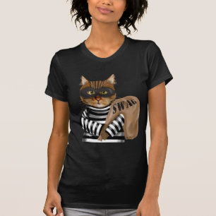 Camiseta Rótulo de Gato