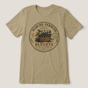 Camiseta Rótulo de Mirtilos Vintage