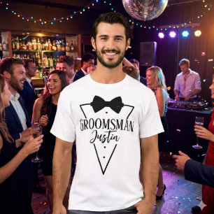Camiseta Rótulo de Nome de Padrinho Personalizado para Fest