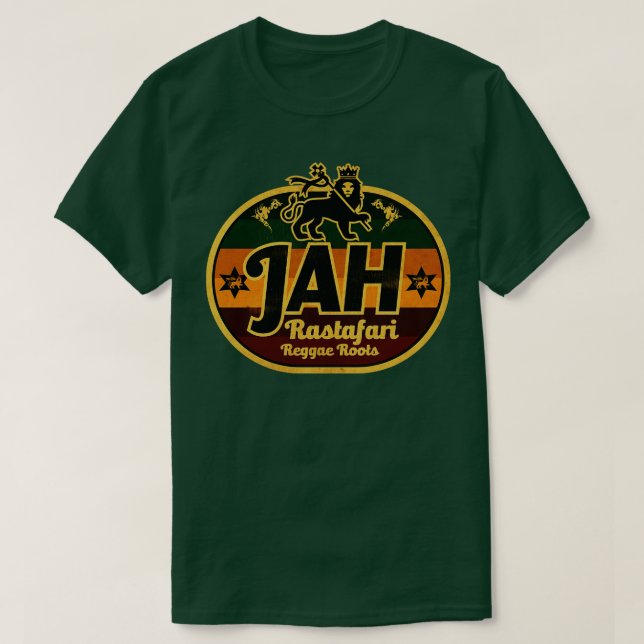 Camiseta Rótulo de raízes de Reggae (Frente do Design)