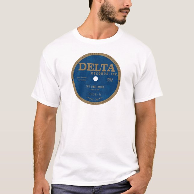 Camiseta Rótulo de registros delta (Frente)