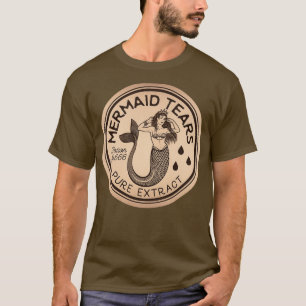 Camiseta Rótulo de Vintagem da Pota das Lágrimas Sereias