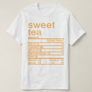 Camiseta Rótulo dos fatos nutricionais