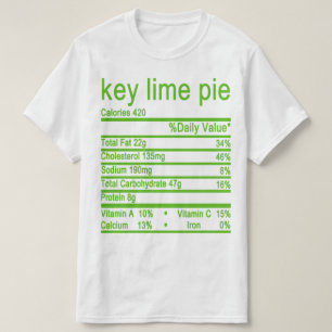 Camiseta Rótulo dos fatos nutricionais