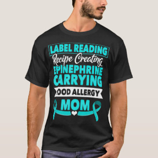 Camiseta Rótulo Lendo Receita Criando Comida Epinefrina Tod