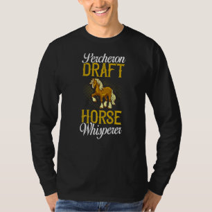 Camiseta Rótulo Percheron Draft Horse Riding Saddle 10