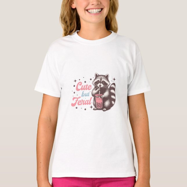 Camiseta Rótulo Retro Engraçado, mas Bonito (Frente)
