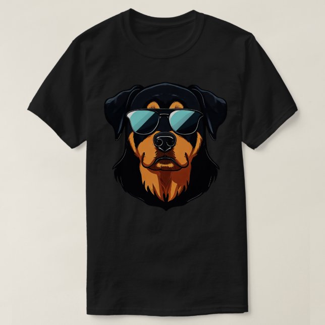 Camiseta Rótulo rottweiler (Frente do Design)