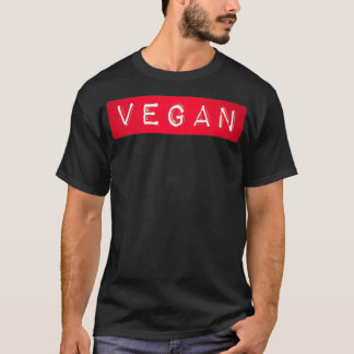 Camiseta Rótulo Vegan - Rótulo Engraçado para Peo Diet Base