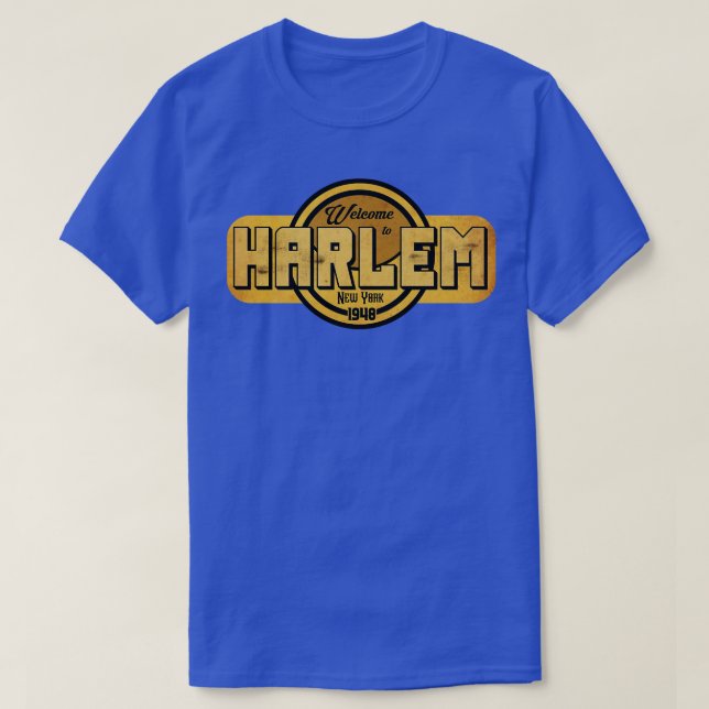 Camiseta Rótulo Vintage do Harlem (Frente do Design)