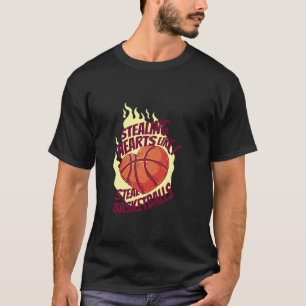Camiseta Roubando Corações Como Eu Roubo Bolas De Basquete