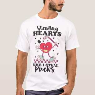 Camiseta Roubando Corações Como Eu Roubo Pucks Funny Valent