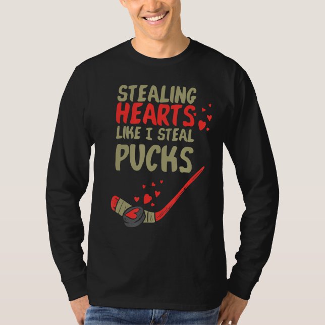 Camiseta Roubando Corações Como Se Eu Roubasse Pucks (Frente)