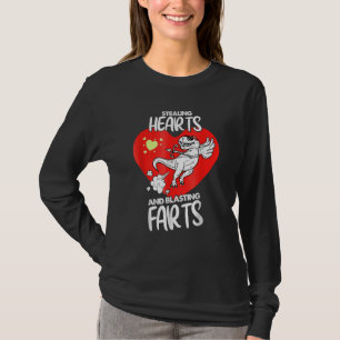 Camiseta Roubando Corações E Explodindo Gases Dino Cupido V