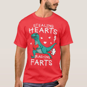 Camiseta Roubando Corações E Raptor De Fart De Explosão
