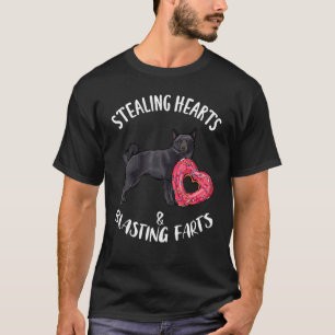 Camiseta Roubando Corações Explodindo Pum Schipperke Valent