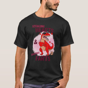 Camiseta Roubando Corações Explosivos Fartos Dinossauros Cr