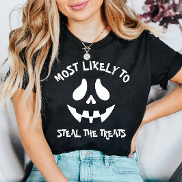 Camiseta Roubar os Doces Halloween Personalizado