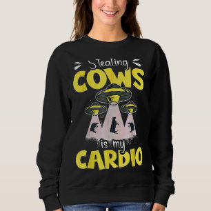Camiseta Roubar Vacas É O Meu Espaço De Alienígena De Cardi