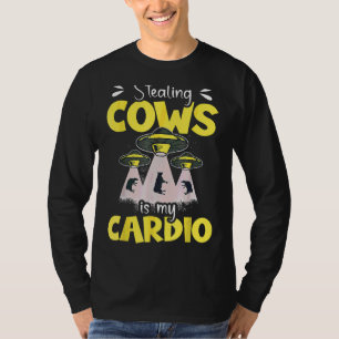 Camiseta Roubar Vacas É O Meu Espaço De Alienígena De Cardi