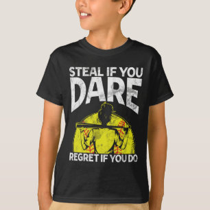 Camiseta Roube Se Você Ousar Softll Catcher Game Day Vibes