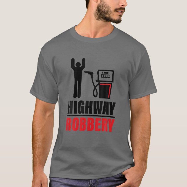Camiseta Roubo de autoestrada Engraçado Roupa (Frente)
