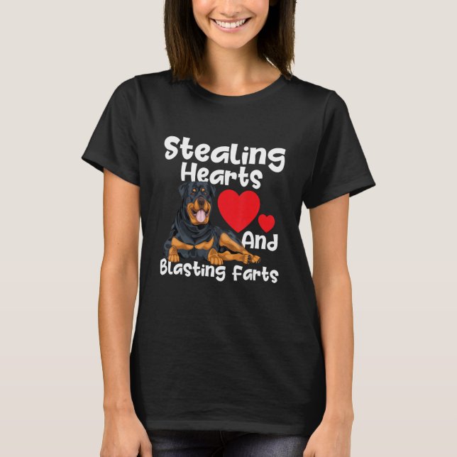 Camiseta Roubo De Corações E Farinhas De Explosão - Rottwei (Frente)