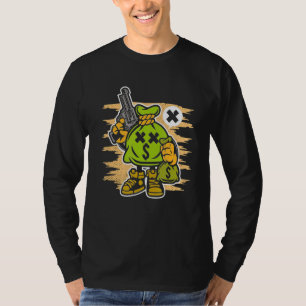 Camiseta Roubo De Dinheiro É Melhor Ser Boa Riqueza Ganhand