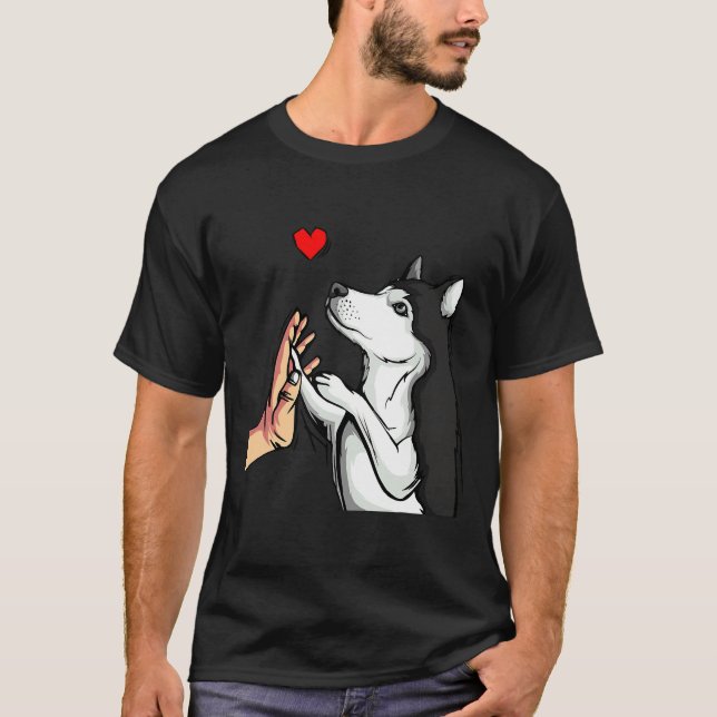 Camiseta Rouco Adora Cachorro Bonito Mãe Meninas (Frente)