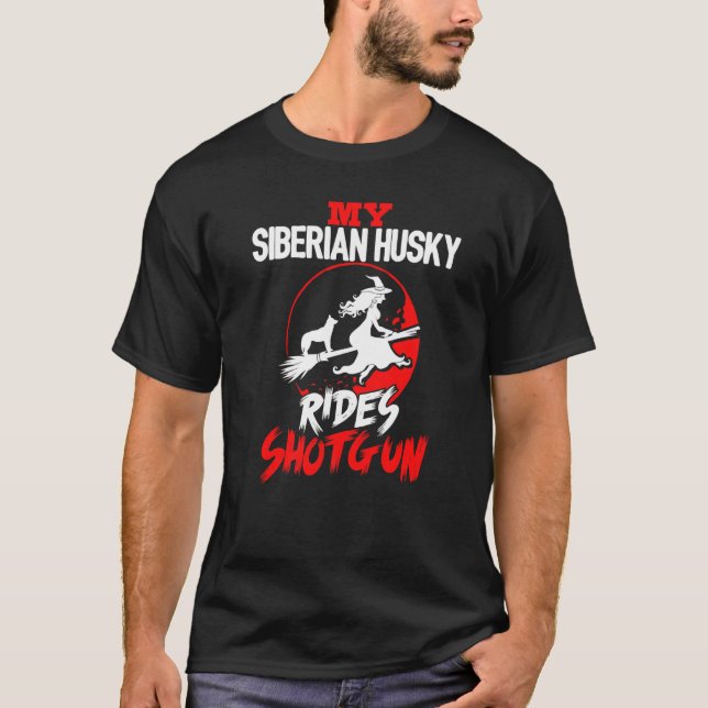Camiseta Rouco Cachorro Ande Shotgun Halloween (Frente)