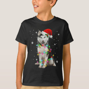Camiseta Rouco Cachorro Noel Hat Árvore de Natal Presente P