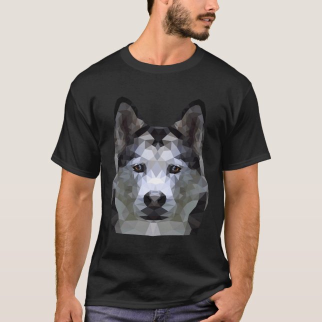Camiseta Rouco Cão Siberiano no Alasca (Frente)