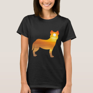 Camiseta Rouco Cão Silhueta Sunrise