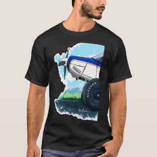 Camiseta Rouco de avião na frente de Valdez Alaska Stol