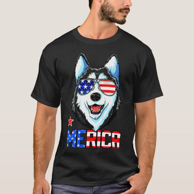 Camiseta Rouco de julho Merica Men American Flag (Frente)