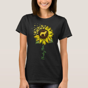 Camiseta Rouco de mulheres Mãe Sunflower Siberian Husky Mo