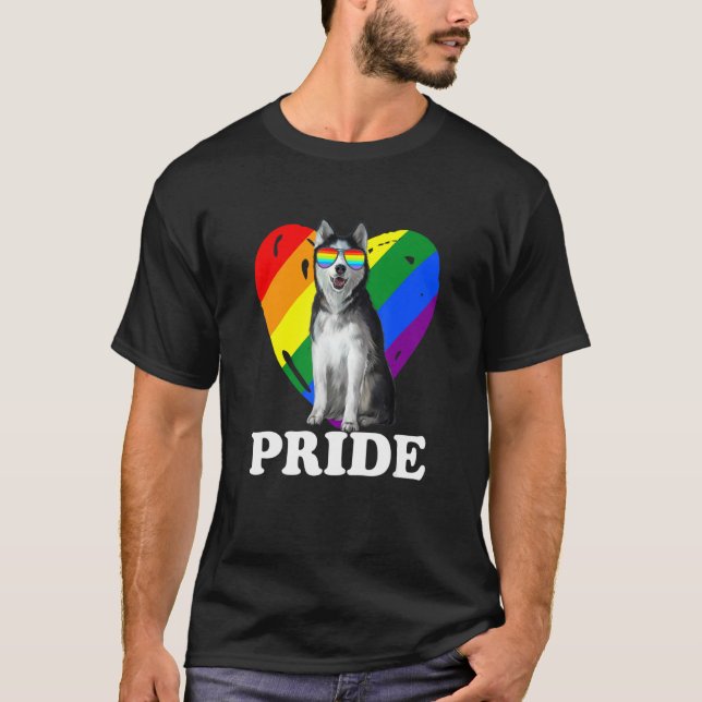 Camiseta Rouco De Orgulho LBGT Com Costumagem De Coração (Frente)