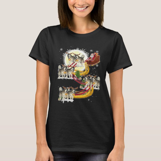 Camiseta Rouco de Rouco de Natal Santa Claus (Frente)