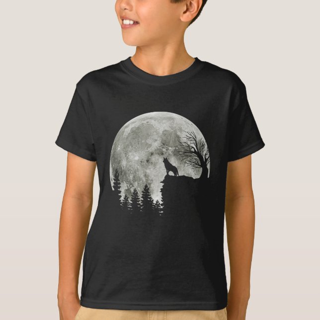 Camiseta Rouco Em Montanha, Lua De Halloween Spooky (Frente)