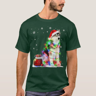Camiseta Rouco Engraçado Árvore de Natal Luzes de Natal Xma