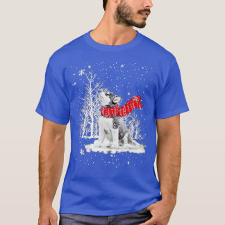 Camiseta Rouco Engraçado Cachorro Árvore de Natal Correspon