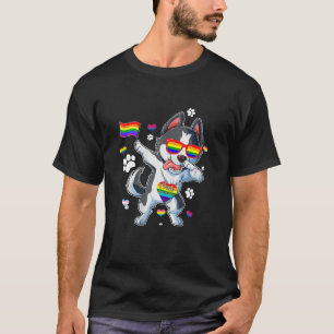 Camiseta Rouco Engraçado Cachorro LGBT Q Orgulho gay Mês