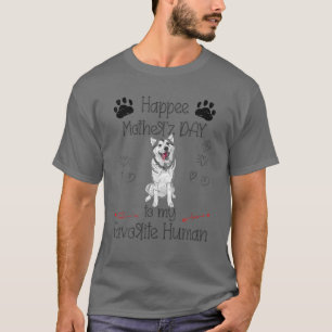 Camiseta Rouco Engraçado Dia de as mães Feliz Para Minha Hu