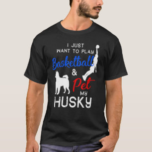 Camiseta Rouco Engraçado Dono de Cachorro de Basquete Xmas