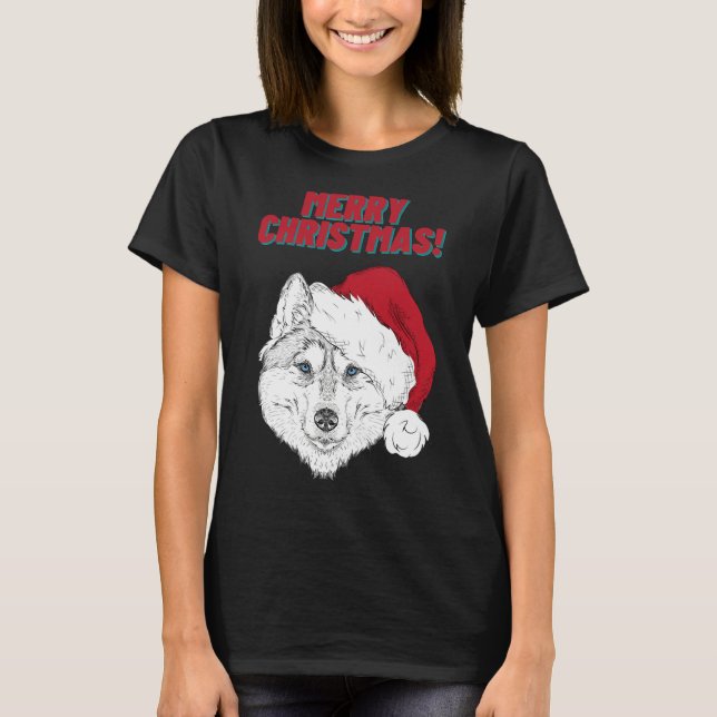 Camiseta Rouco Estilo de Natal Feliz 1 (Frente)